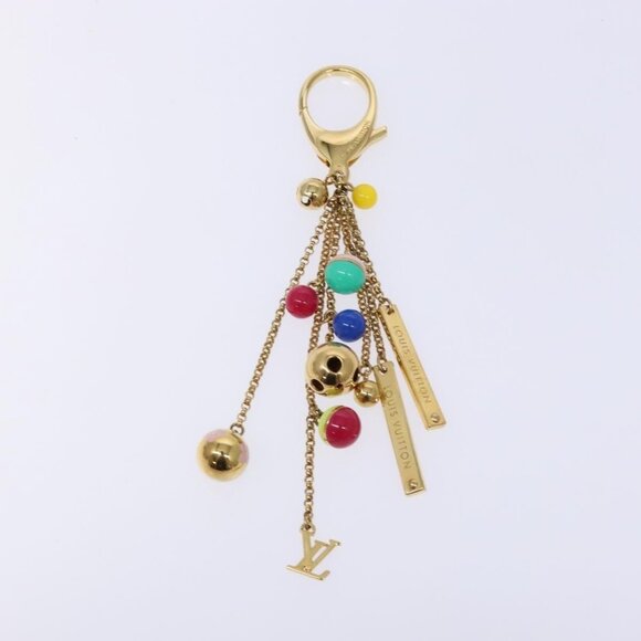 LOUIS VUITTON Porte Cles Grullo Key Holder metal Gold - Picture 7 of 10